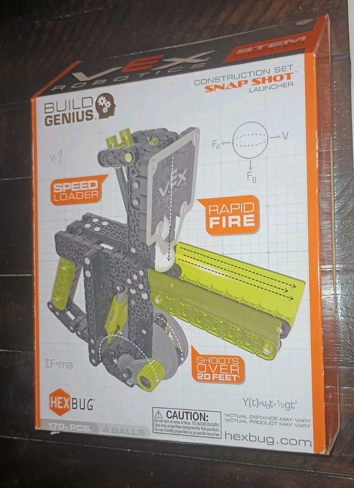 HEXBUG VEX Robotics Snap Shot Launcher Construction Set Rapid Fire Speed Loader