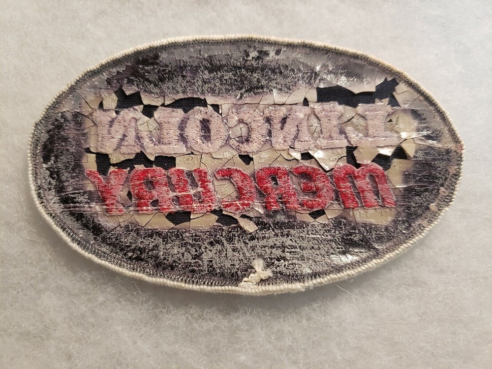 Lincoln Mercury Oval 4.5 Inch Patch Embroidered Jacket Hat Uniform Patch READ