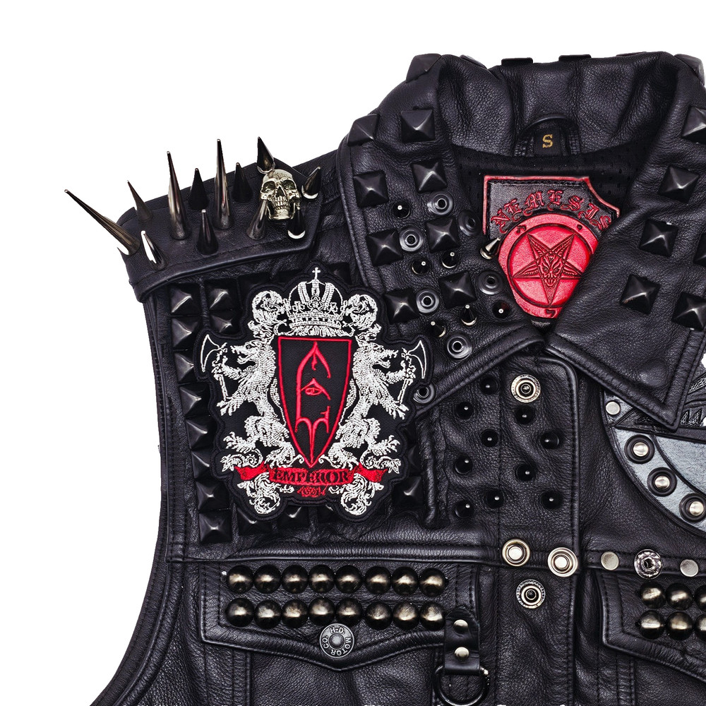 EMPEROR CREST (shaped border) EMBROIDERED PATCH