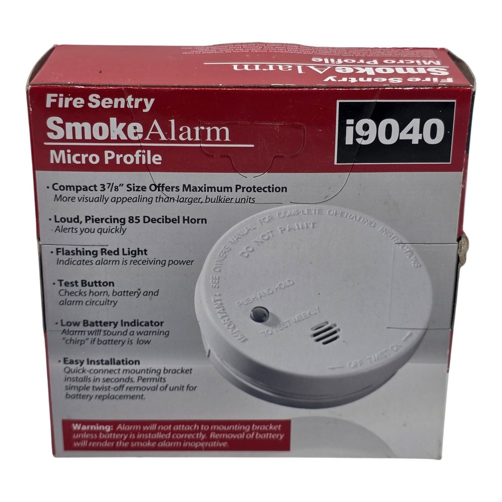 *4PACK* Kidde Smoke Alarm Detector Micro Profile Model i9040 Ionization 21026056