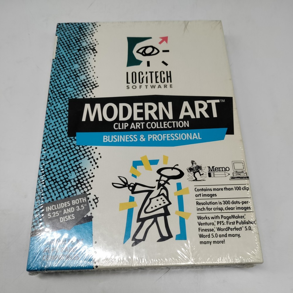 Modern Art Clip Art Collection Logitech Software Sealed NEW