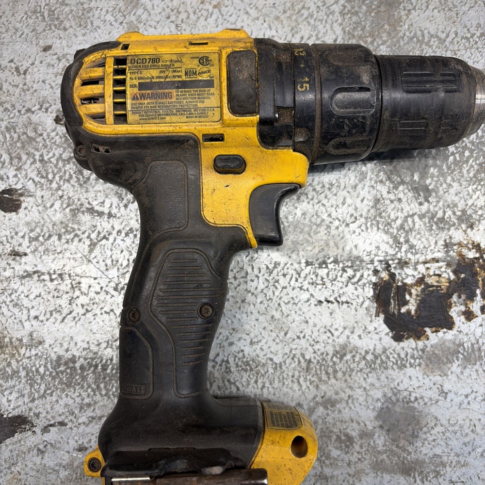 Dewalt DCD780 Cordless 1/2" Drill Driver Tool Only