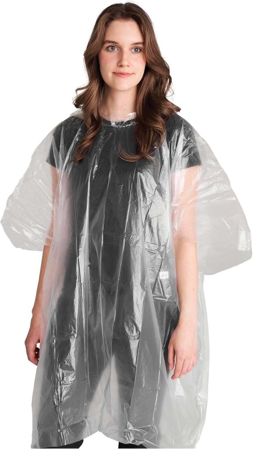 Rain Ponchos, 1 Pack | Waterproof, Compact, Storm Poncho, Gear for Outdoor ...
