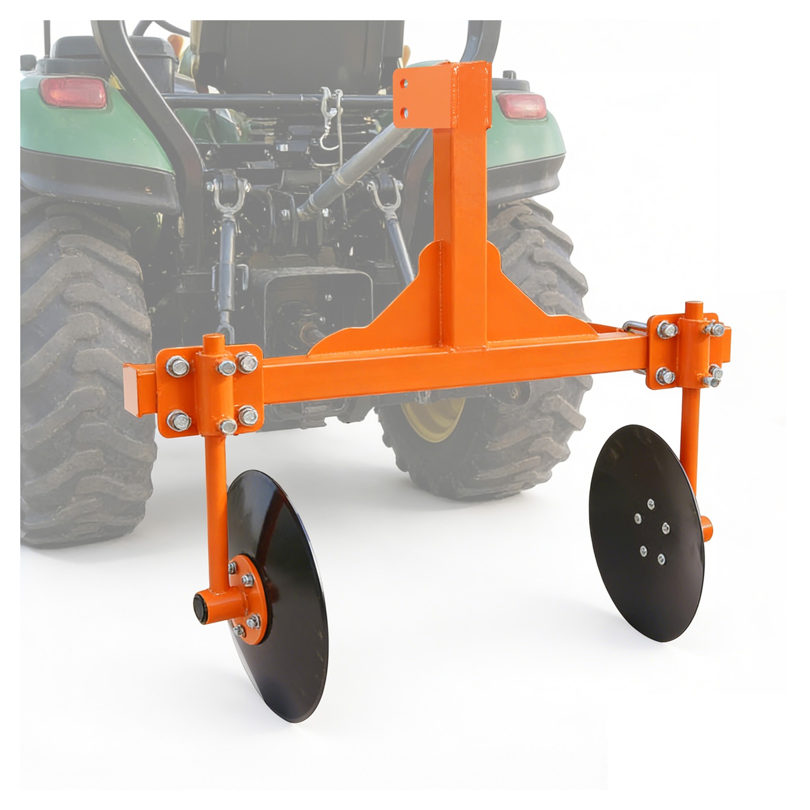 3 Point 48" Adjustable Disc Bedder Disc Harrow Fits Cat 1 Tractors, Quick Tach