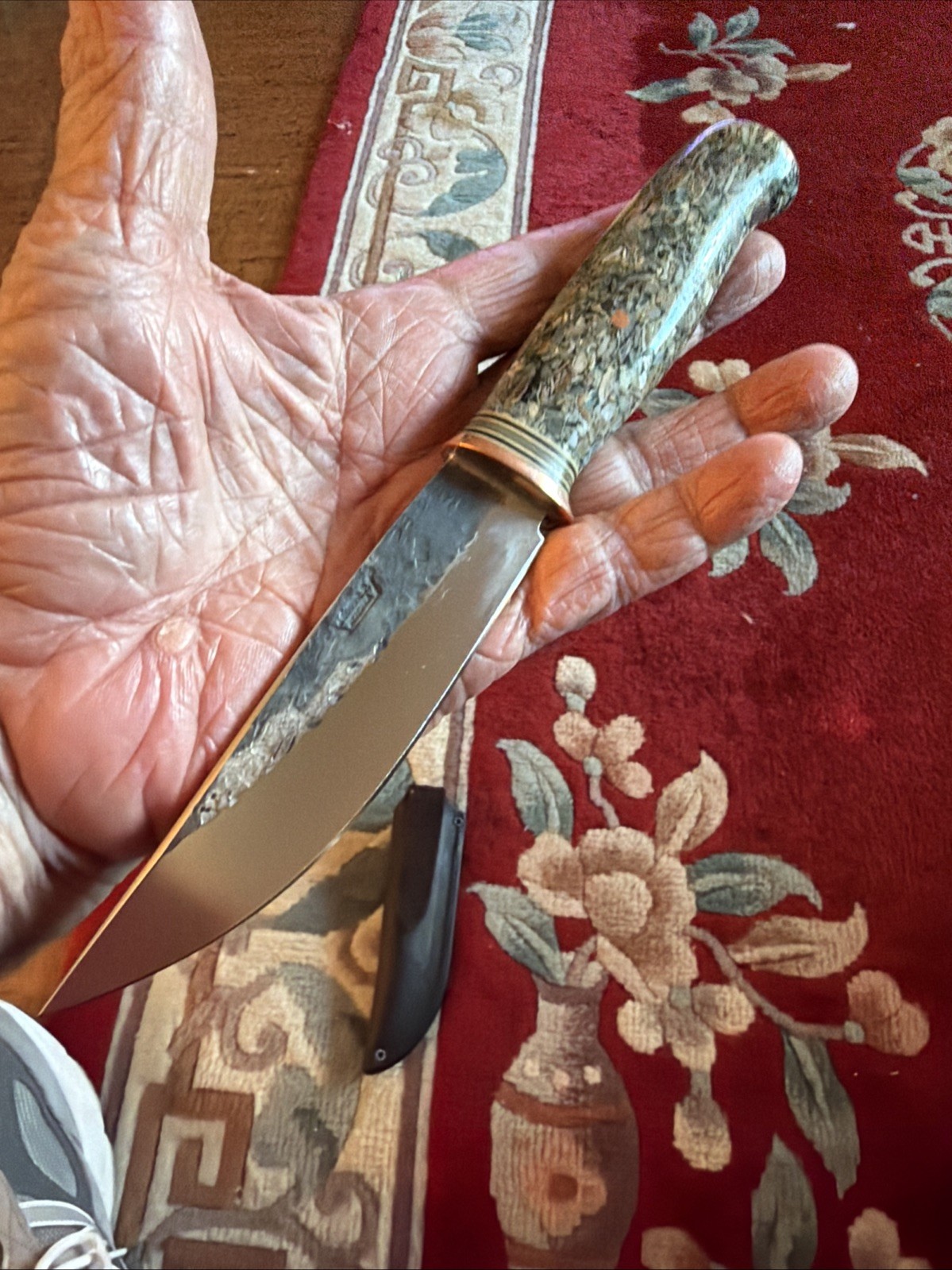 Behring Made Trout & Bird Stainless Knife with Warlander Sheath