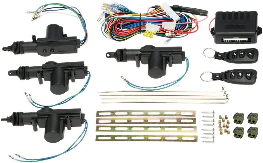 12V Car Keyless Entry Kit - Universal Remote Locking with Trunk Release Feature