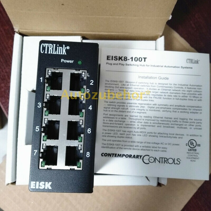 1PCS New EISK8-100T CTRLink Skorpion 8 Port 10/100 Switch Ring Network Setting