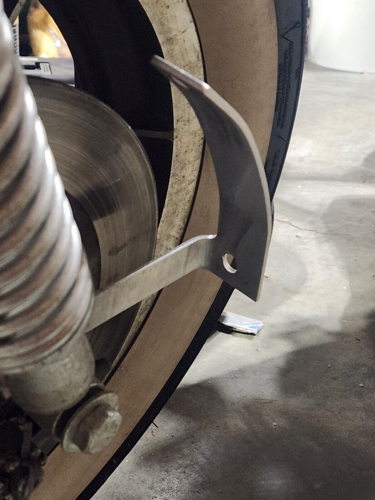 Curved License Plate Relocation Bracket for HARLEY DAVIDSON SPORTSTER All Years