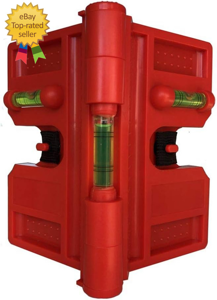 2 Pack Folding Magnetic Post Level for Pipe Post and Beams Leveling