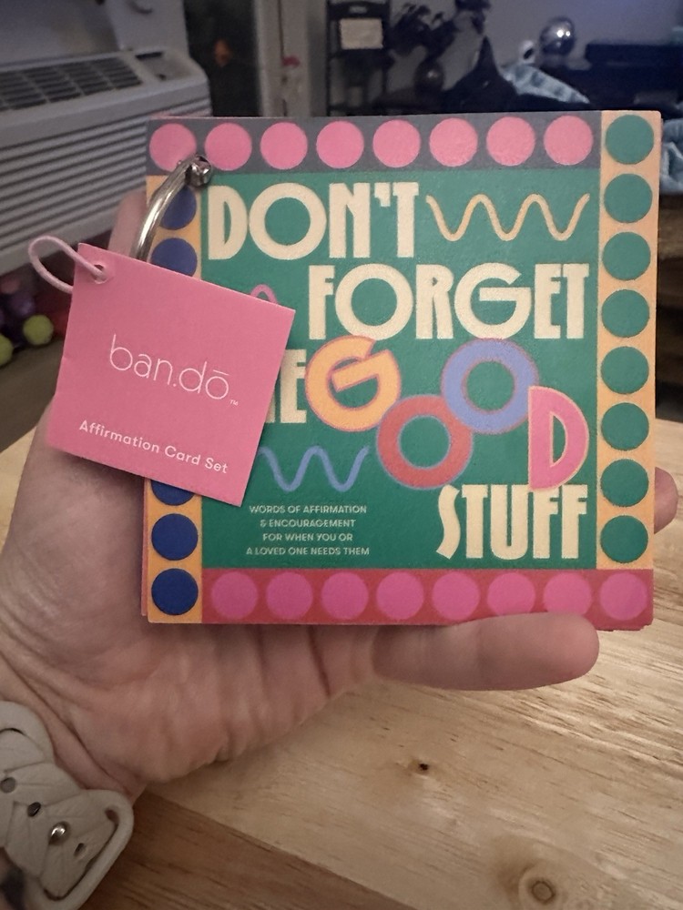 Don’t forget the good stuff. Affirmation Cards On Ring