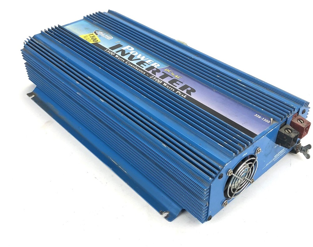 Tracker 1500W Continuous Dc To Ac Power Inverter 2500W Peak - Blue