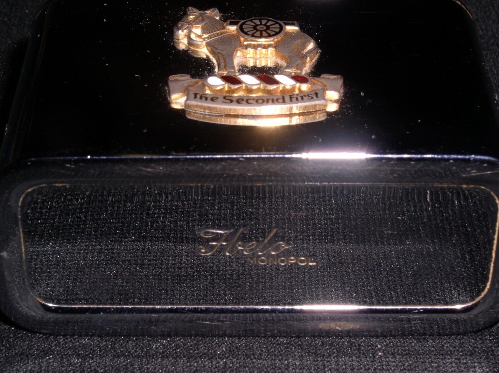 The Second First~1959 1st How BN. 2d Arty, Germany~Helo Monopol Table Lighter