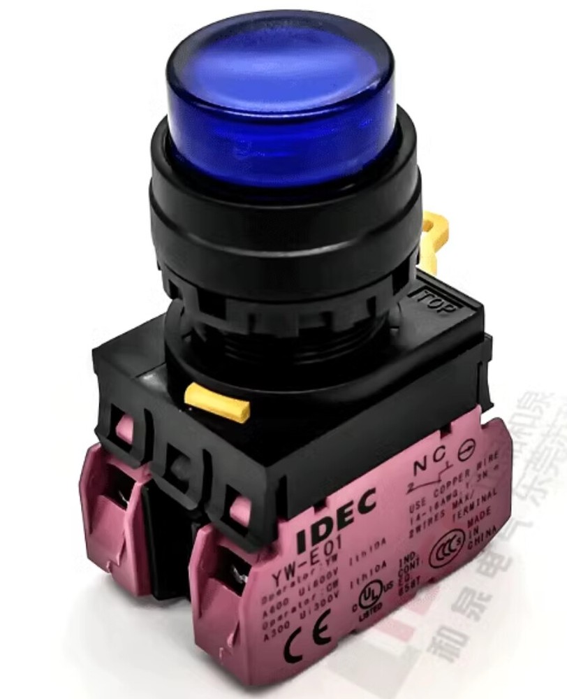 1pcs IDEC Push button Switch with light YW1L-A2E02QM3S