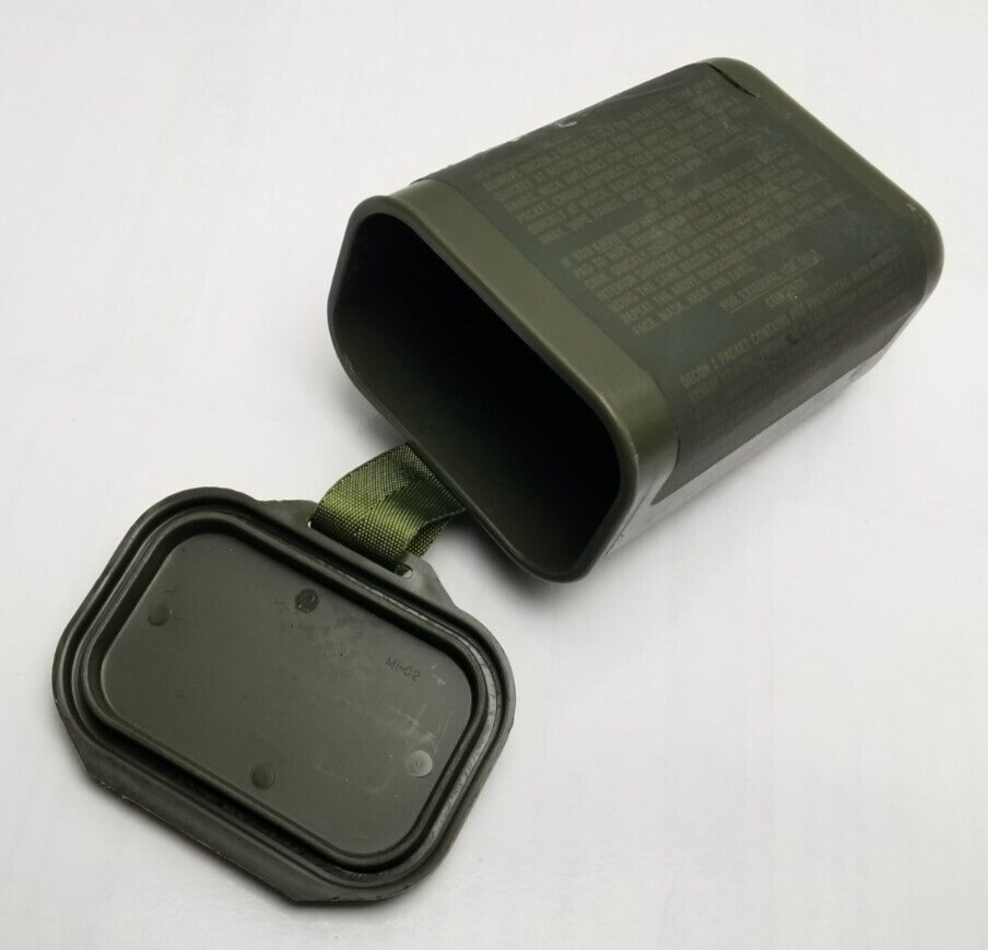 USGI Military Army Decontamination Kit M258A1 - Empty Plastic Storage Container