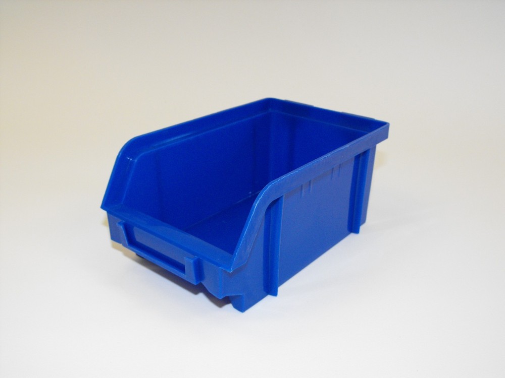 2 Harbor Freight Wall Mount Hanging Storage Bins Replacement Blue Large Bin Plas
