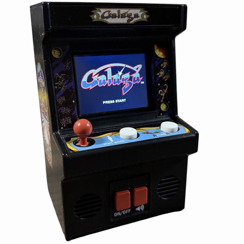 Arcade Classics Galaga Retro Mini Arcade Game Basic Fun 09622 TESTED WORKS 2018