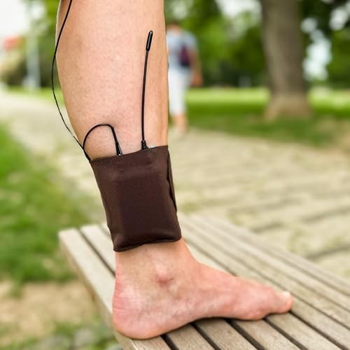 URSA Straps: Low-Profile, Soft, Stretchy & Breathable Transmitter Ankle Brown