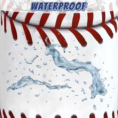 Baseball Texture Laundry Basket Foldable Funny Funny Baseball Texture Print