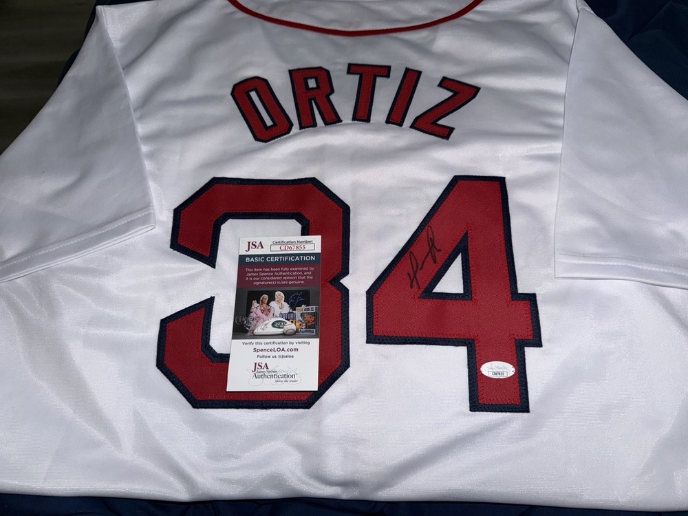 David Ortiz Autographed Jersey JSA Authenticated Red Sox
