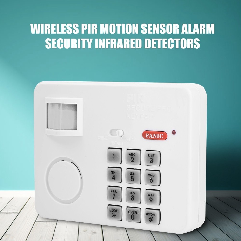 ♡ Wireless PIR Motion Sensor Alarm Password Home Security Keypad Remote