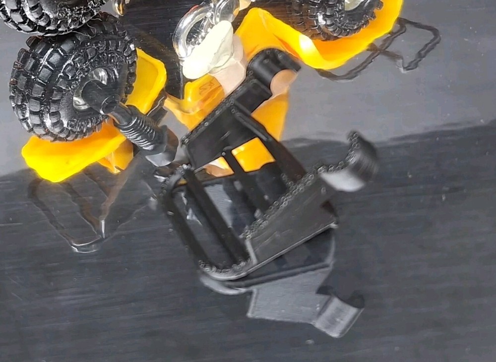 3D Printed - Black ATV Front 3 Wheeler Rack for Schaper Stomper