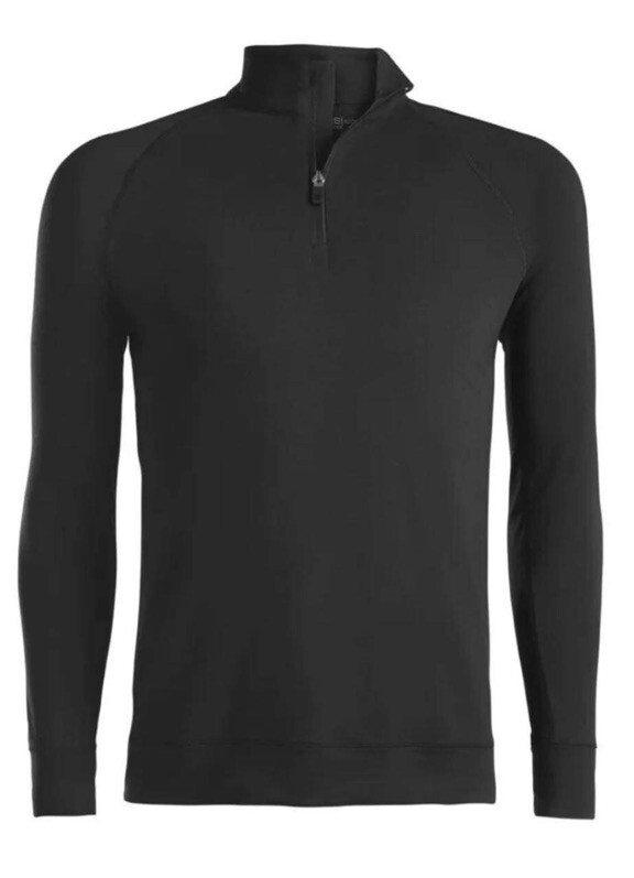 G/Fore Size Medium G4 Golf Black Onyx 1/4 Quarter Zip Pullover Luxe Staple Layer