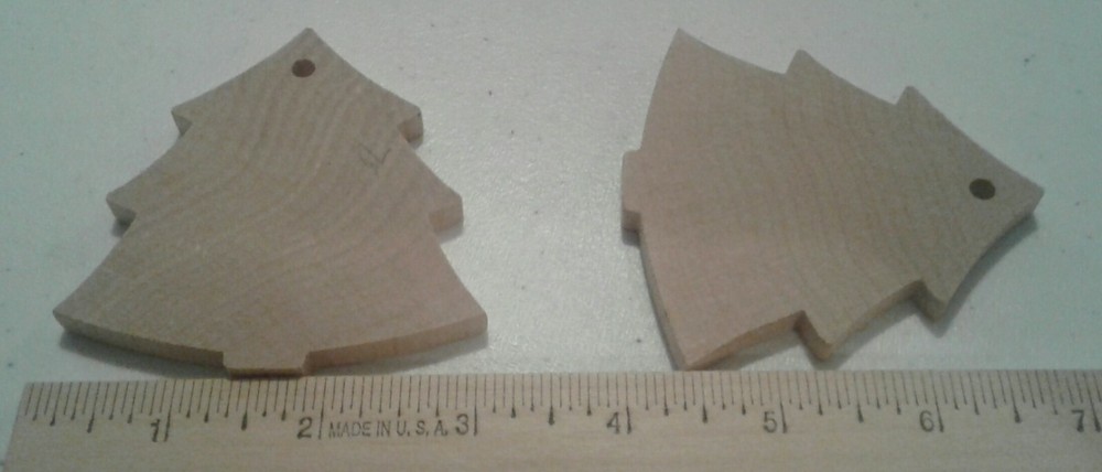 Christmas trees 3" x 3"  x 1/4"