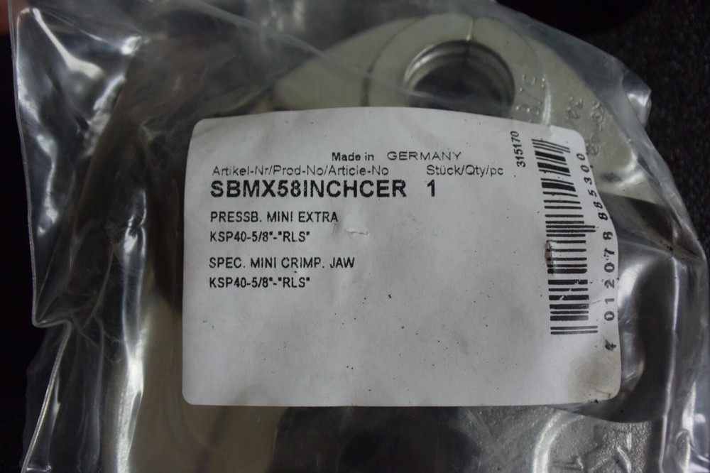 RLS Refrigerant Press Jaws 8 Jaws NEVER USED