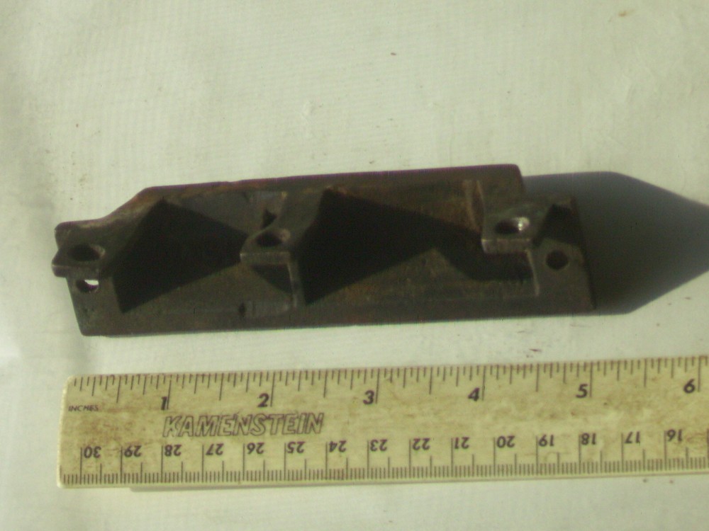 Rare vintage art deco solid brass front, back door lock catch only