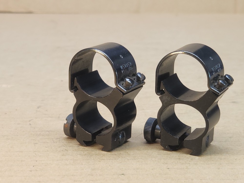 Weaver 1" Rifle Scope Rings Open Sight Pair