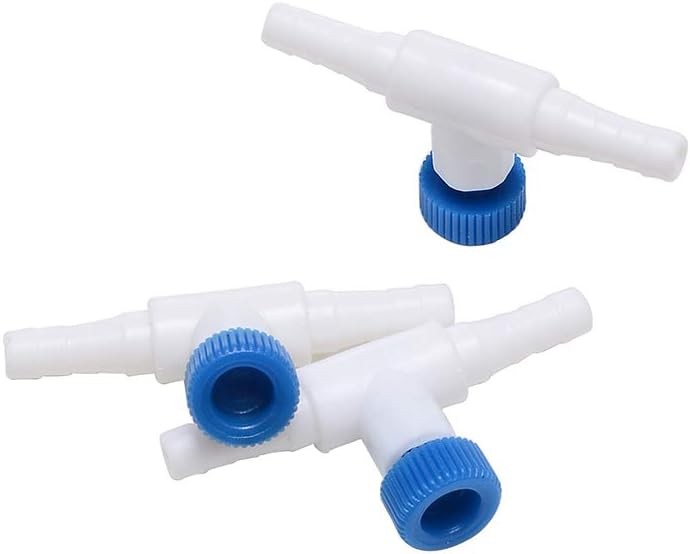 ALEGI Aquarium Control Valves for Air Pump Single White & Blue