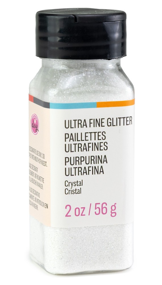 CousinDIY Extra Fine Glitter 2oz-Crystal - 3 Pack