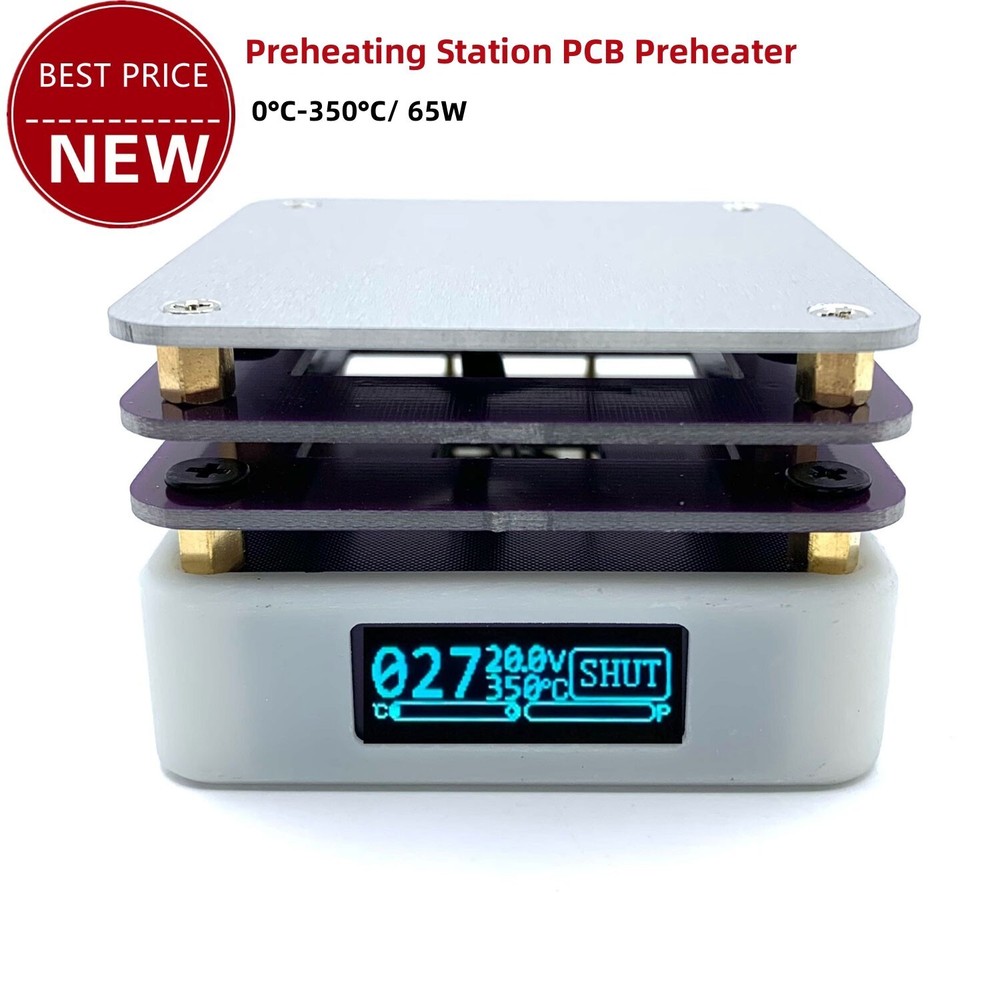 65W Preheating Station PCB Preheater SMD Rework Station 0°C-350°C PD65W