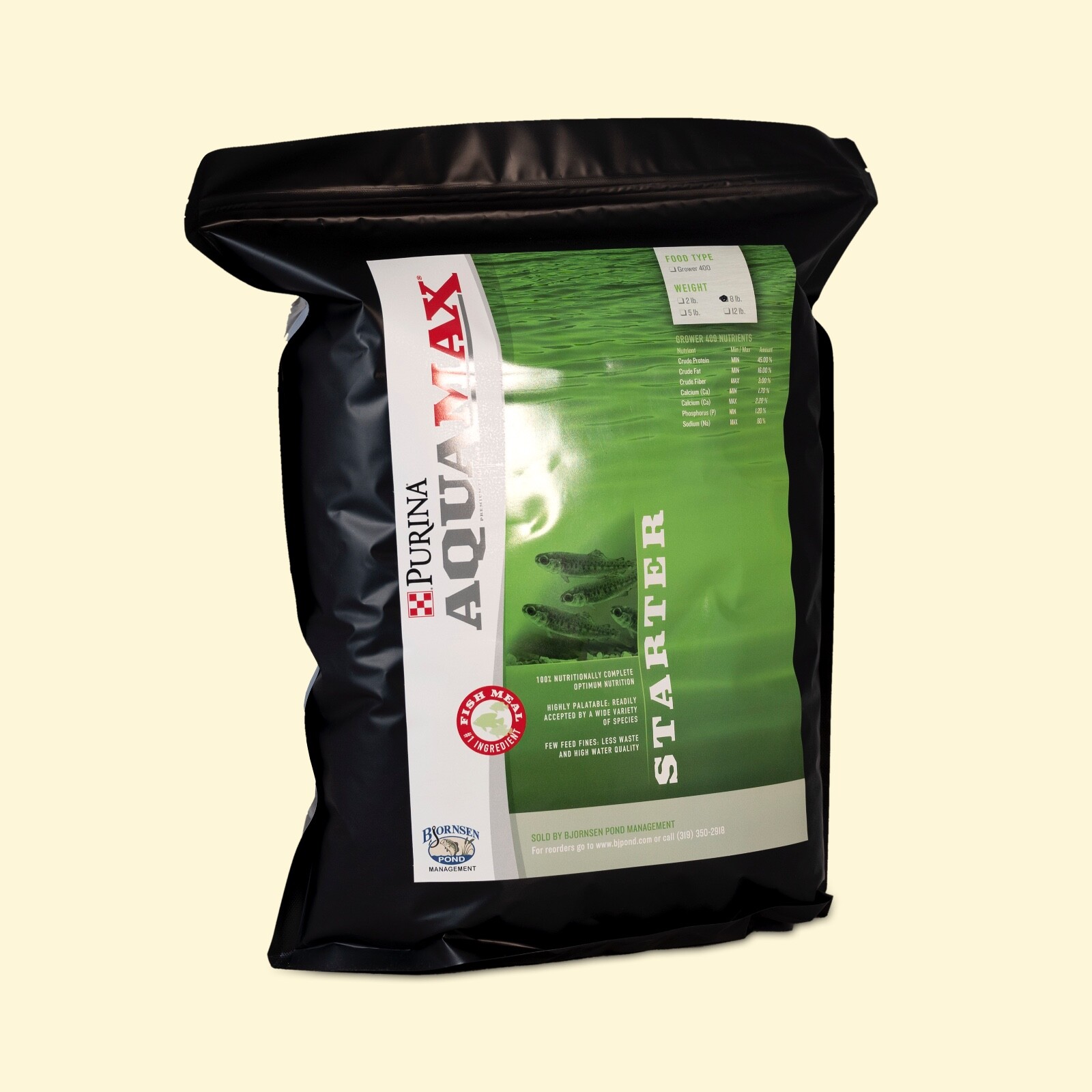 Purina Aquamax Sport Fish 400 Fish Food - 8 lb - Cichlid+Koi - BjPond Management