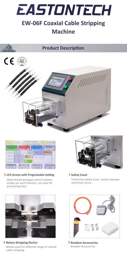 Semi-automatic Coaxial Stripping Machine Multi-layer Rotary Stripping Machine