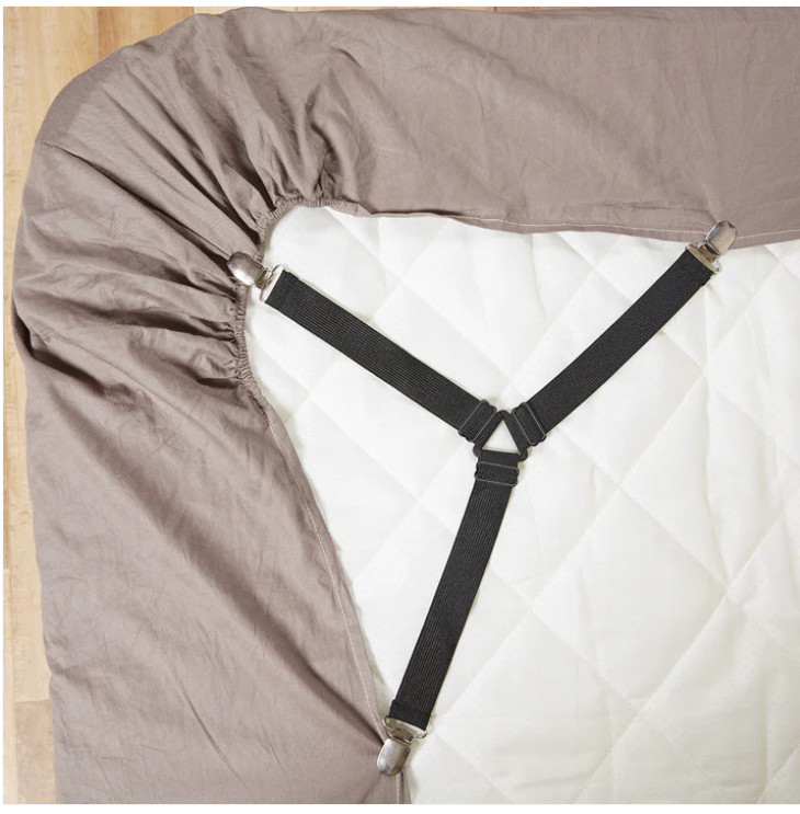 1 pc, Triangle Model Bed Sheet Fastener, Gripper , 3-Way Bed Sheet Holder