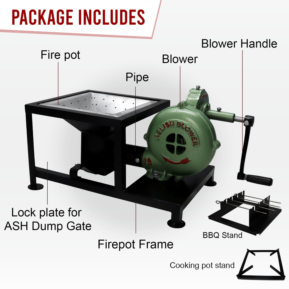 SIMOND STORE Blacksmith's Forge Pedal Type Handle Hand Blower