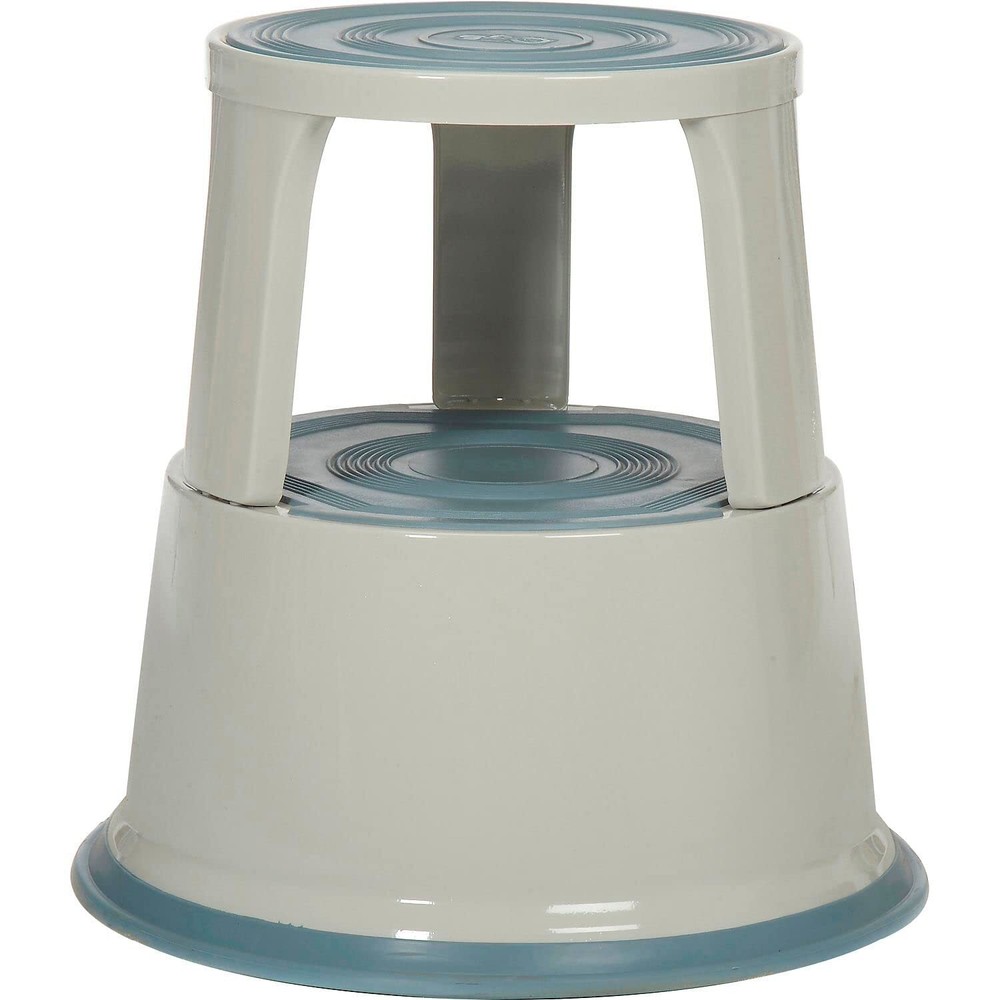 Global Industrial 17" H Rolling Step Stool Gray