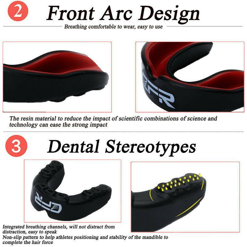 US Mouth Guard Gum Shield Bruxism Dental Teeth Protection Grinding Sports Boxing