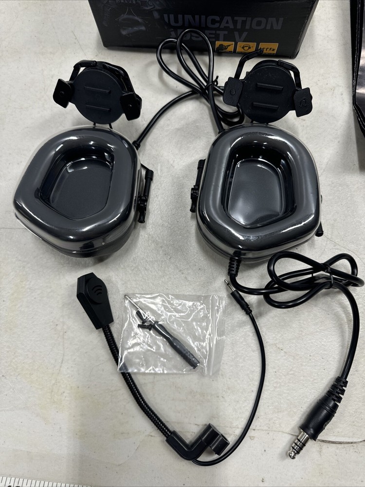 Communication Headset V Helmet Wearing Version -Black