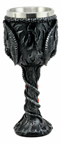 Ebros Legend Of The Thrones Dragon Blood Fire Dragon Wine Goblet Chalice Cup 6oz
