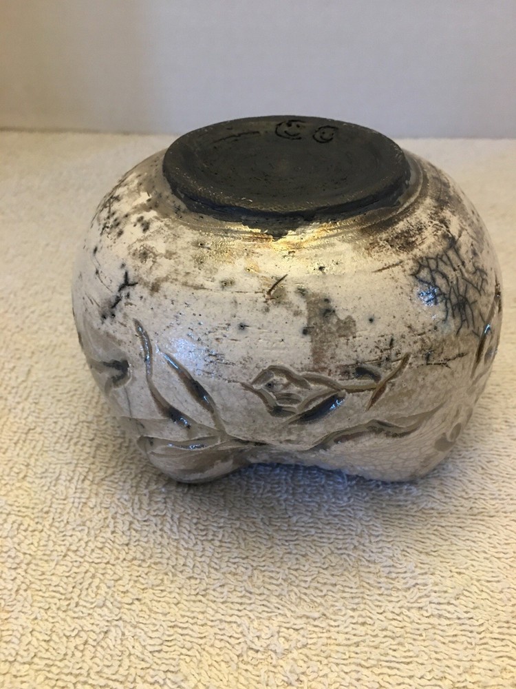 Raku Art Pottery Signed Dish/Bowl/Vase