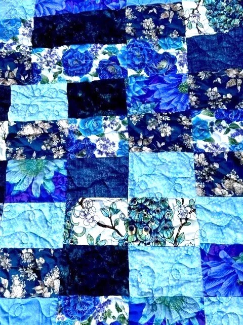 Handmade Patchwork Quilt 53” L x 41” W