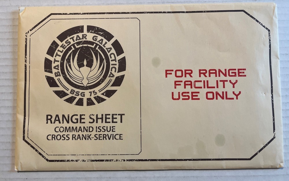 Battlestar Galactica Range Sheet Target Poster 2 Sheets Loot Crate 22”x17”