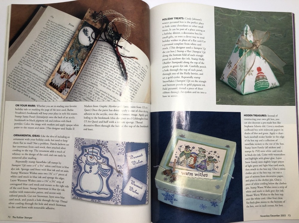 THE RUBBER STAMPER Magazine 2003 - Full Year - 8 Issues