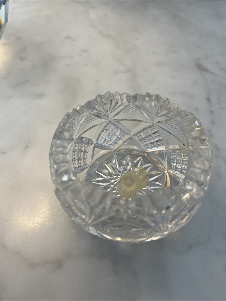 Crystal Open Salt Cellar 3” Diameter