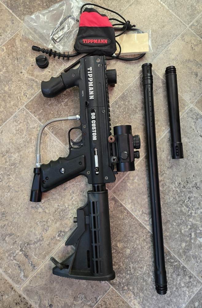 Tippmann 98 Custom Ultra Basic Paintball Marker With Tactical Eye Scope