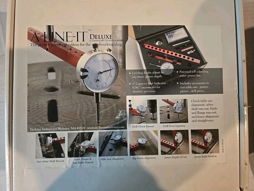 A-Line-It Deluxe Power Tool Alignment Set in Box.