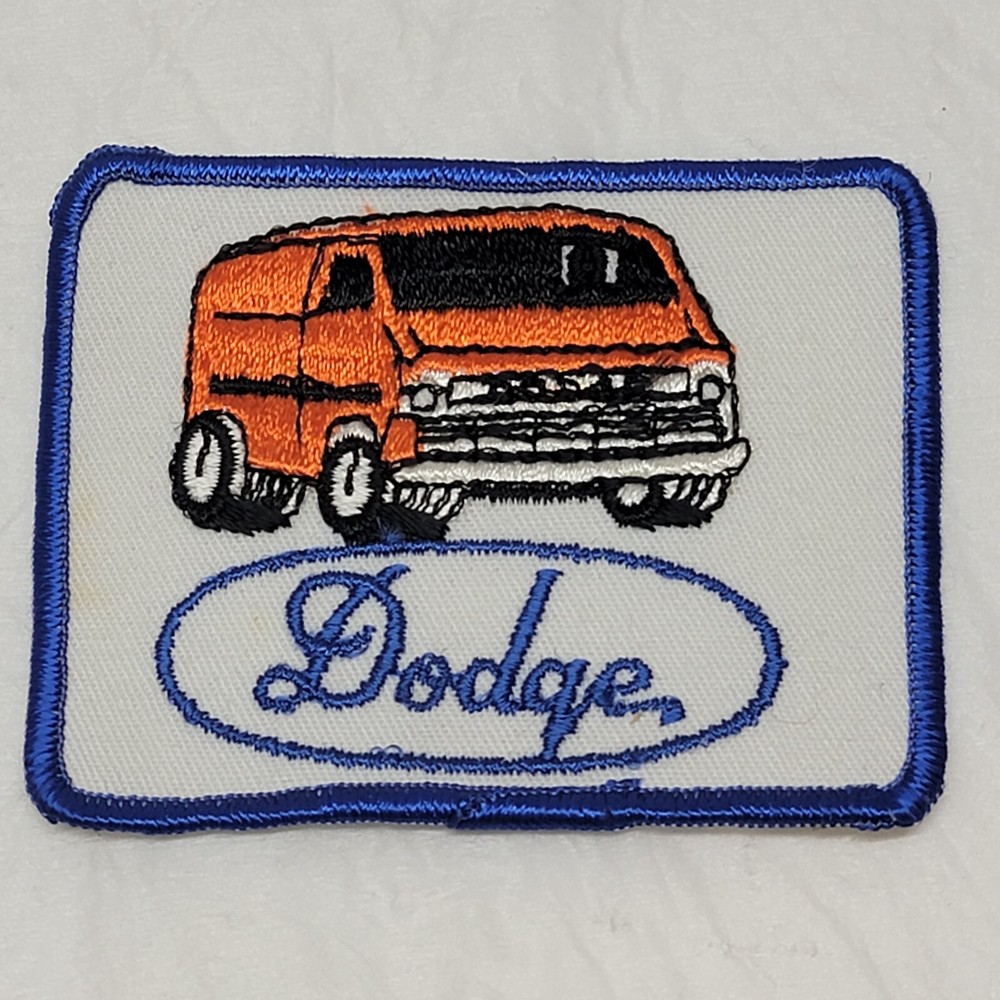 Vintage NOS Patch Dodge Van Shirt Jacket Hat