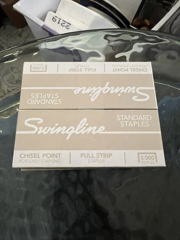 Swingline chisel point  standard staples/5000 per box/4 boxes